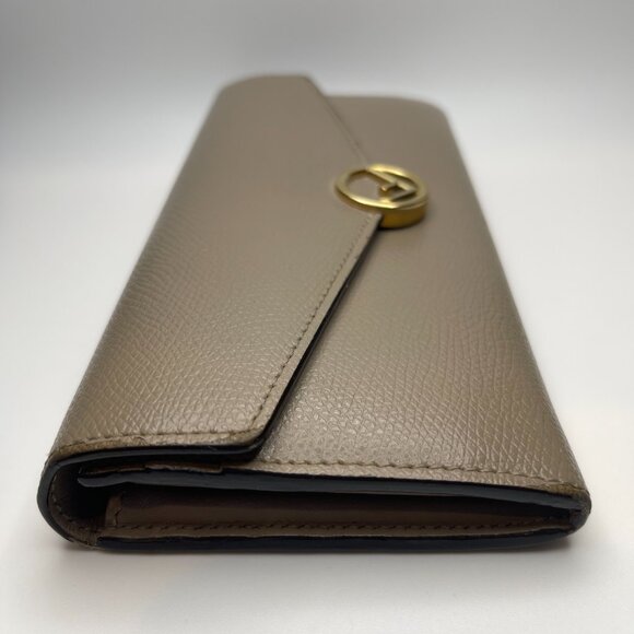 Fendi  Vitello Cruise F is Fendi Continental Envelope Wallet Tortora - Preowned - Picture 4 of 16